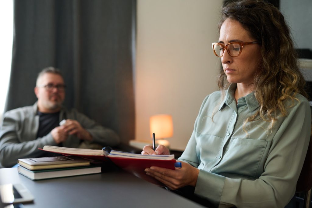 Writing Down Notes During Psychotherapy Session