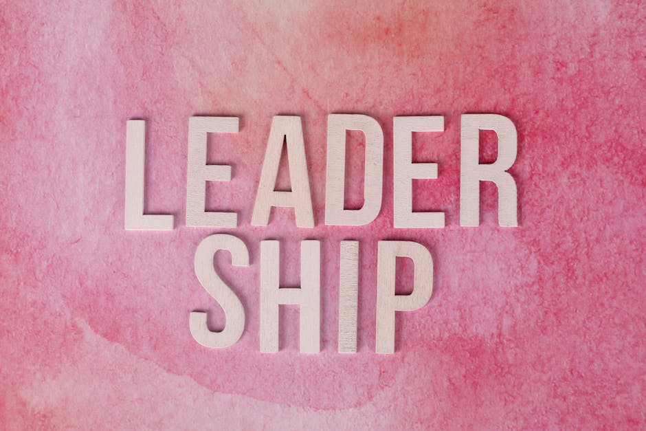 Leadership situationnel : adaptez votre psychisme à votre équipe pour des résultats concrets Text 'Leadership' on a textured pink background illustrating influence.